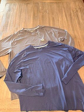 Bundle Of 2 Peter Millar Crown Aurora Sport Long Sleeve Shirts Iron Men's XL